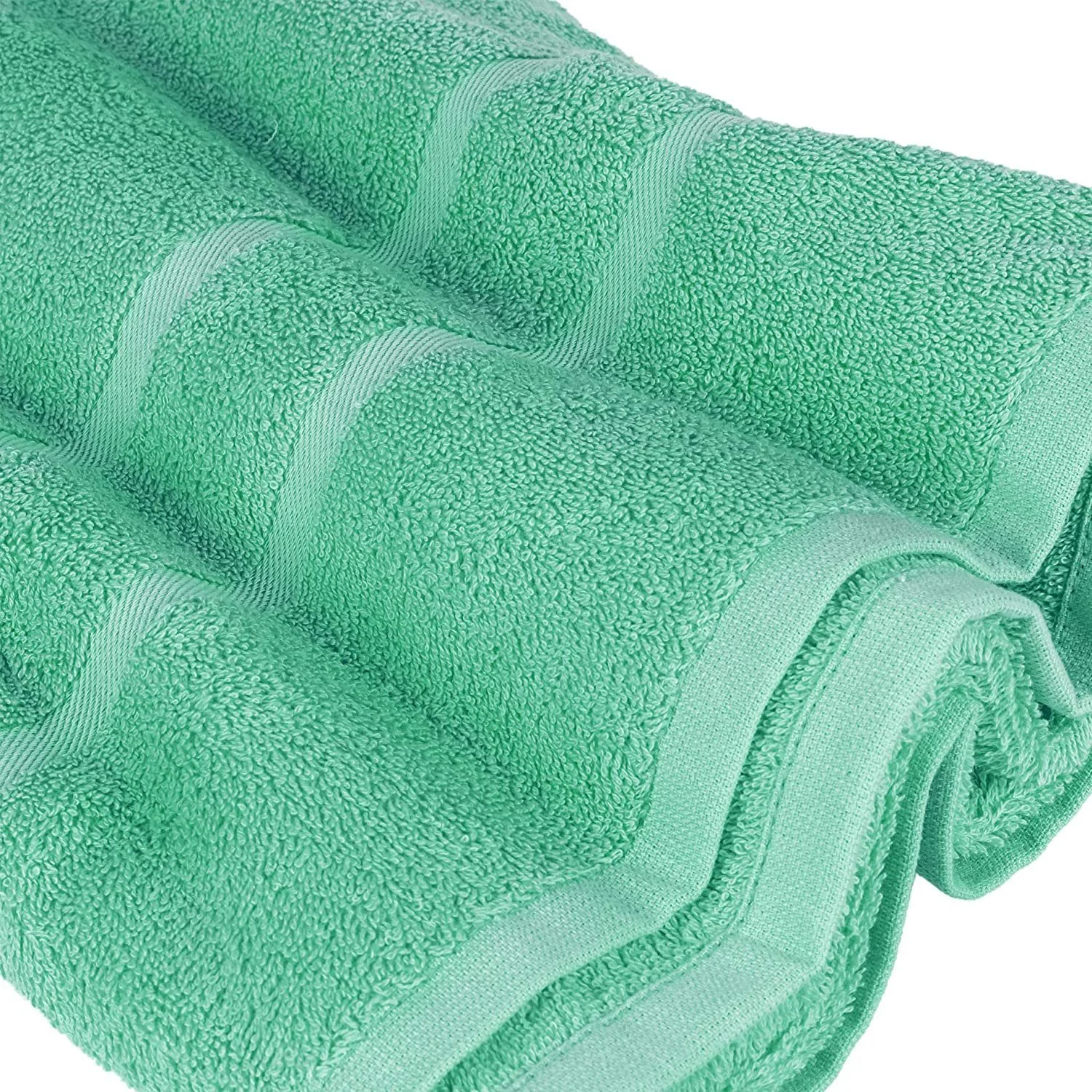 STICKANDSHINE Frottee-Handtücher · Smaragdgrün · 100% Baumwolle · 500 g/m²